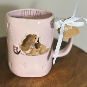 🩷🌷🐶 Rae Dunn X Disney Lady and the Tramp “Little Lady” Pink Dog Mug NWT